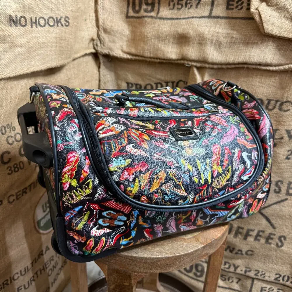 Sydney Love Stepping Out Rolling Duffel Bag Carry On Luggage Overnight Travel